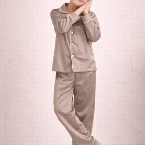 PAO Clothing Kinder Pyjama Set Luxe Comfort  Lange Mouw & Broek Brown