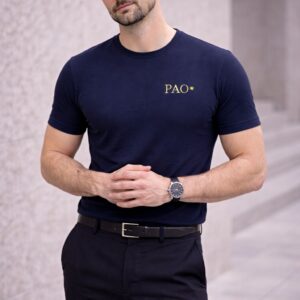 PAO Clothing Heren T-Shirt Premium Comfort Fit Navy blue