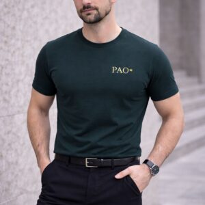 PAO Clothing Heren T-Shirt Premium Comfort Fit Groen