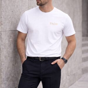 PAO Clothing Heren T-Shirt Premium Comfort Fit White