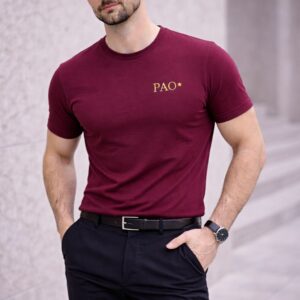 PAO Clothing Heren T-Shirt Premium Comfort Fit Red